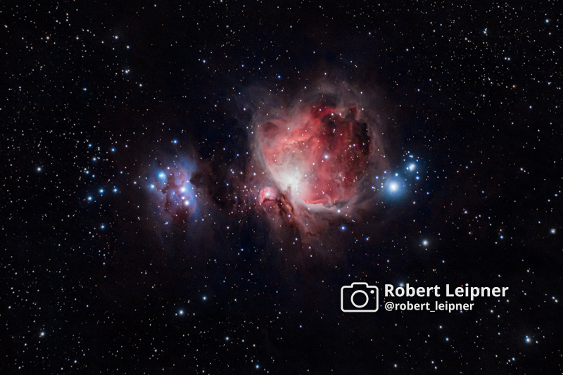 Der Orionnebel M42 mit strahlenden Farben