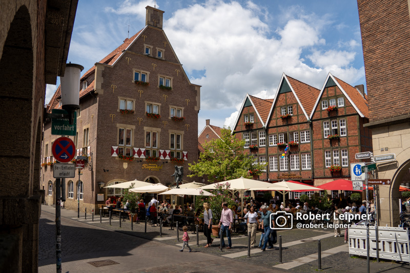 Münster Innenstadt mit Café