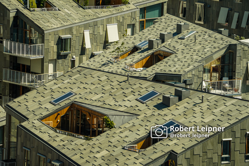 Dachterassen in den Häusern von Oslo