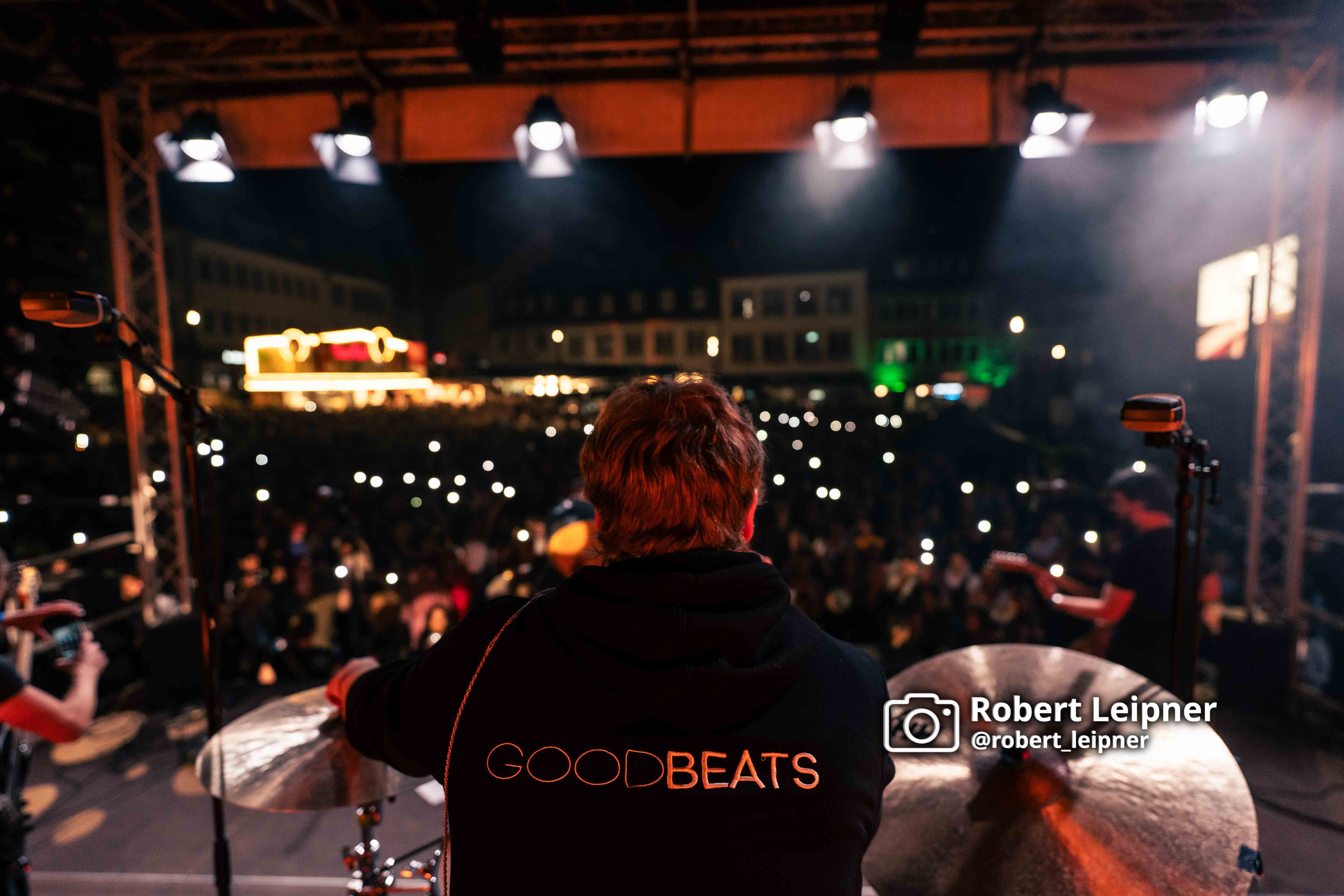 Drummer beim Auftritt der Goodbeats in Paderborn auf dem Frühlingsfest