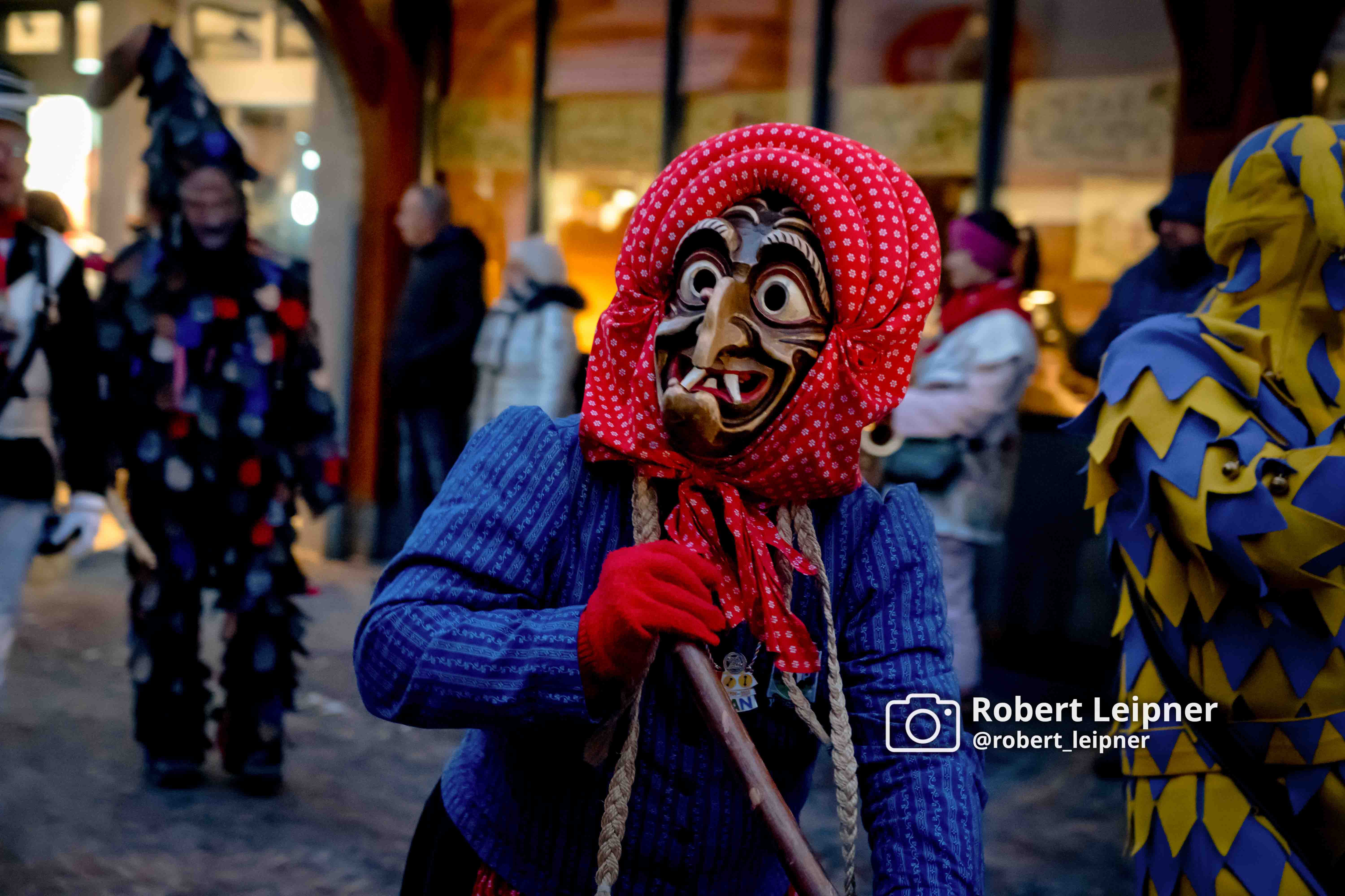 Hexe beim Umzug in Bad Saulgau